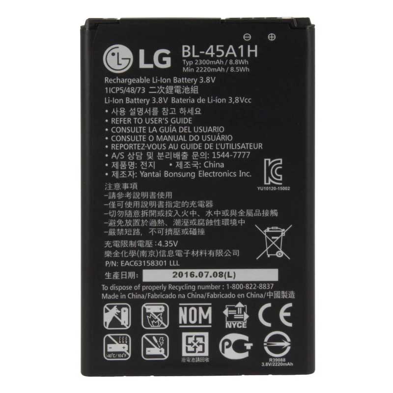 باتری گوشی موبایل ال جی K10 2016 با کد فنی BL-41A1H